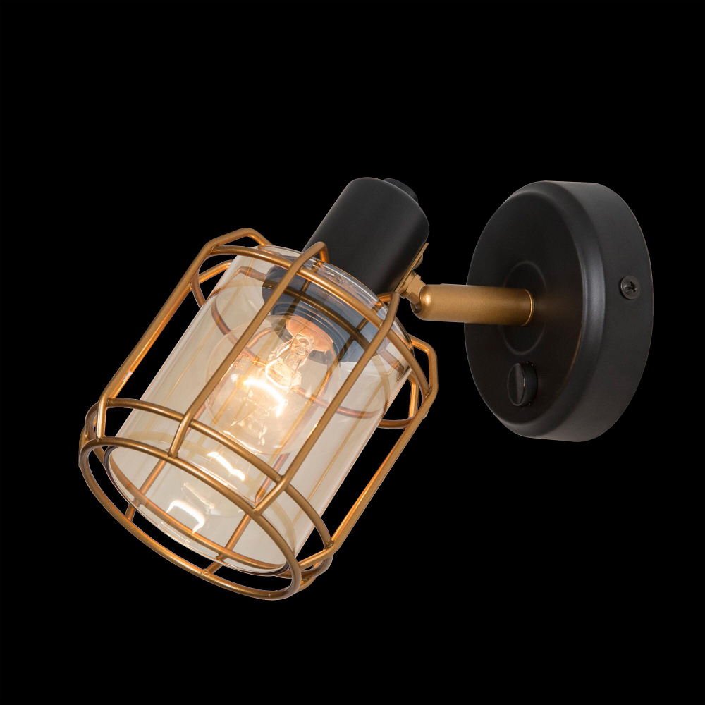 Citilux Таверна CL542612 Спот поворотный с выключателем Чёрный