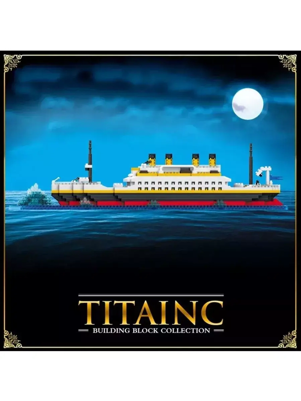 Конструктор мини блоки 3D Титаник 1068 деталей