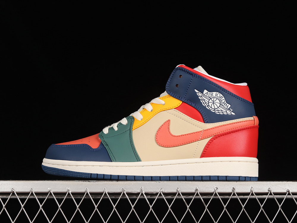 Купить кроссовки Jordan 1 Mid SE Multi Color (2022) в баскетбольном магазине futbasket.ru