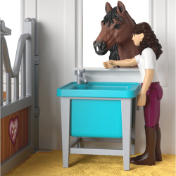 Schleich Horse Club - Клиника для лошадей ЗДОРОВЫЕ КОПЫТА + жеребец породы андалузской 42787