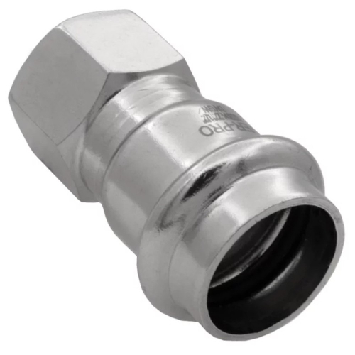 Соединитель ViEiR прямой нерж. сталь с вн.р. 28×3/4" VER-PRO (50/5шт)