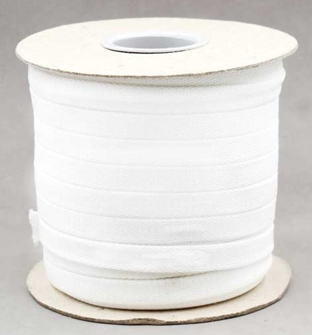 Шнур (плоский, х/б, 1,5 см). Цвет- Белый