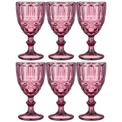 НАБОР БОКАЛОВ ДЛЯ ВИНА "СЕРПЕНТИНА" ИЗ 6ШТ. СЕРИЯ "MUZA COLOR" 300МЛ. / В=17 СМ (КОР=4НАБ.)