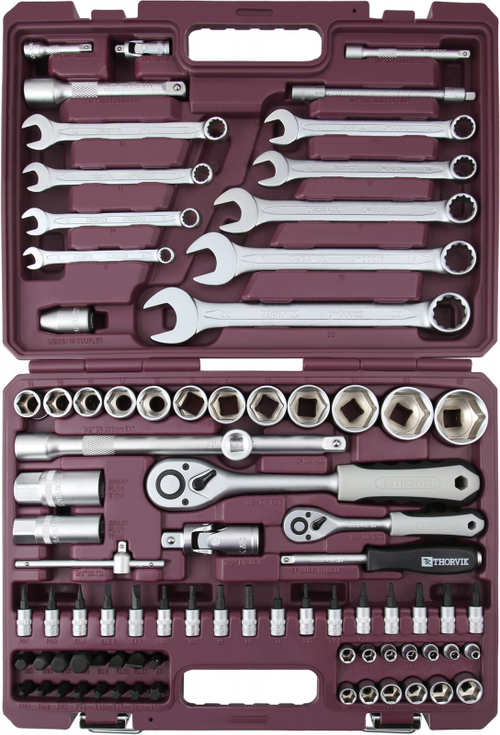 Набор инструмента универсальный 1/4", 1/2"DR, 82 предмета UTS0082