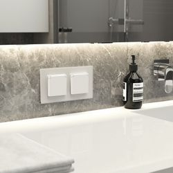 Рамка на 2 поста Werkel Senso (белый, стекло soft-touch) W0023101