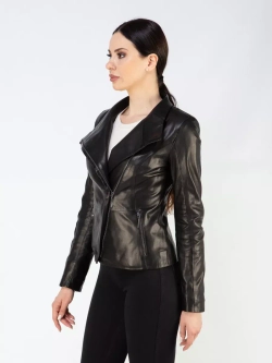 Кожаная куртка осень натуральная косуха