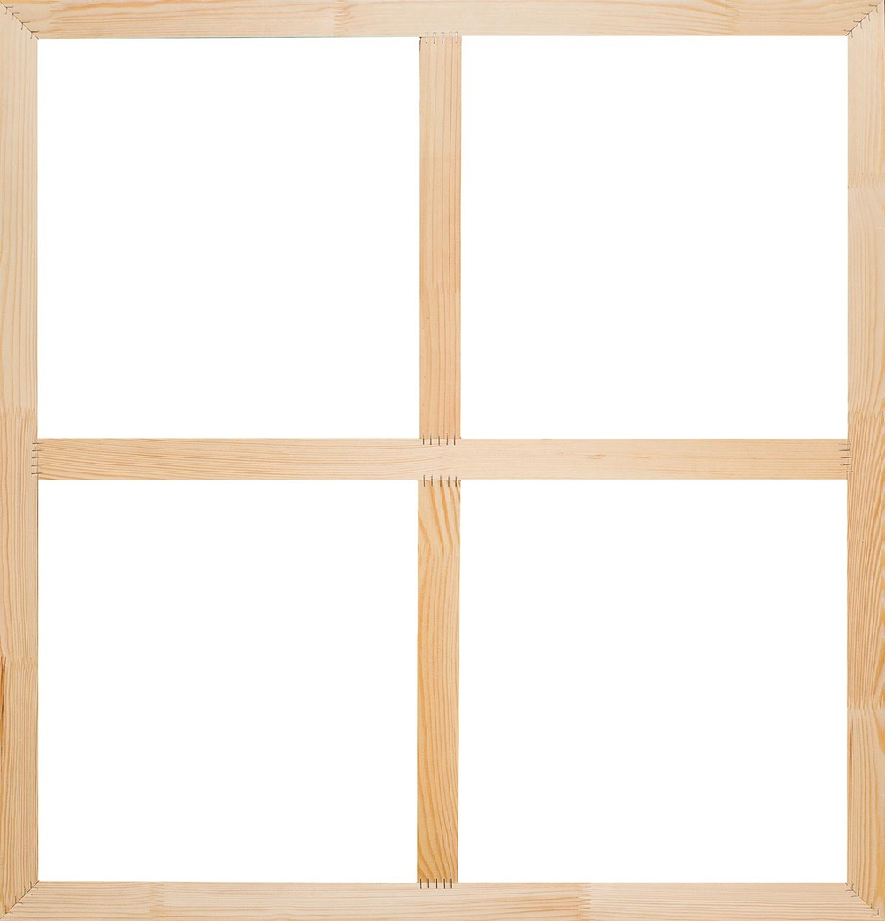 Глухой подрамник 85x85 см. (с крестовиной) сеч. 40х18 мм.
