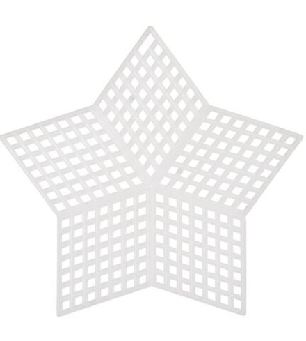 Канва пластик., мал. 'звезда', 9*9см Bestex (10216100/201114/0024376, КИТАЙ)