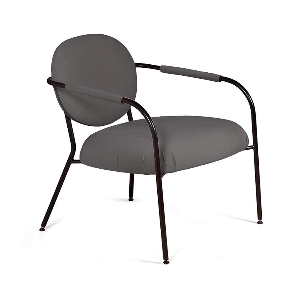 Лаунж кресло EGO, велюр черный