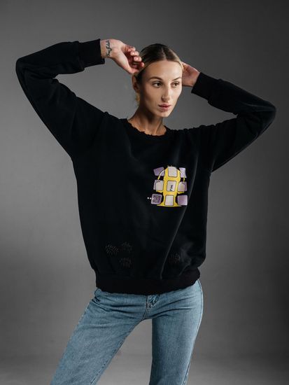 Serdyukov свитшот Media toxicity одежда унисекс стиль принт качество