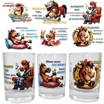 Набор из 3-х стопок 50мл «Приколы года» 6 видов в подарочной упаковке D1022/03