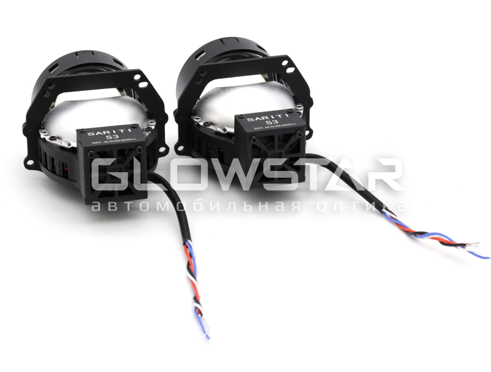 Билед модули Sariti S3 3.0 дюйма, 2 чипа, 5500К, 12V, 54W/62W, крепление 3R (комплект, 2шт)