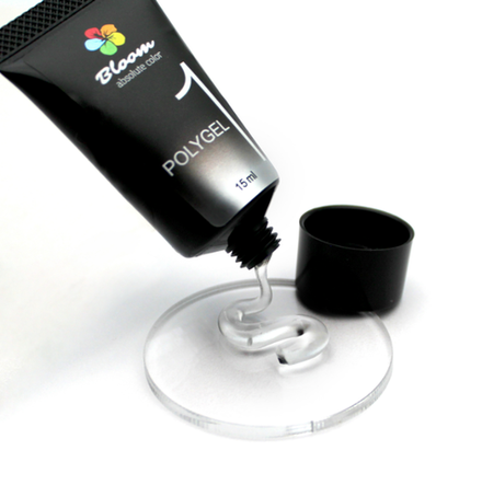 Bloom PolyGel - Полигель для наращивания ногтей №1 тюбик, прозрачный, 15мл