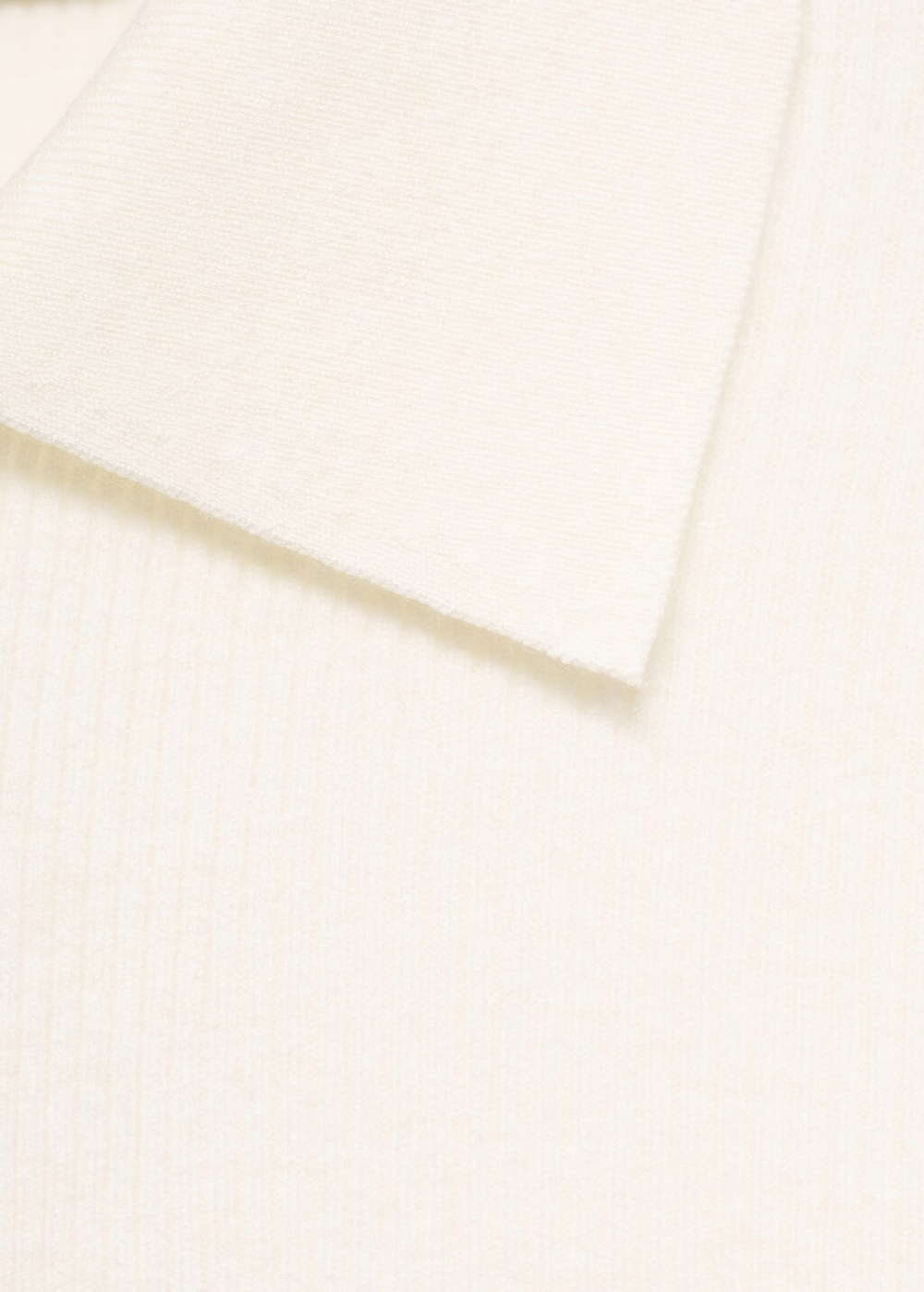 Джемпер в рубчик с воротником поло