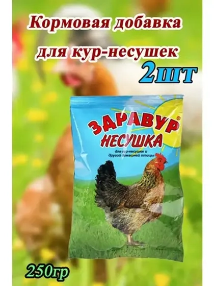 Здравур Несушка Кормовая добавка для кур 250гр *2шт