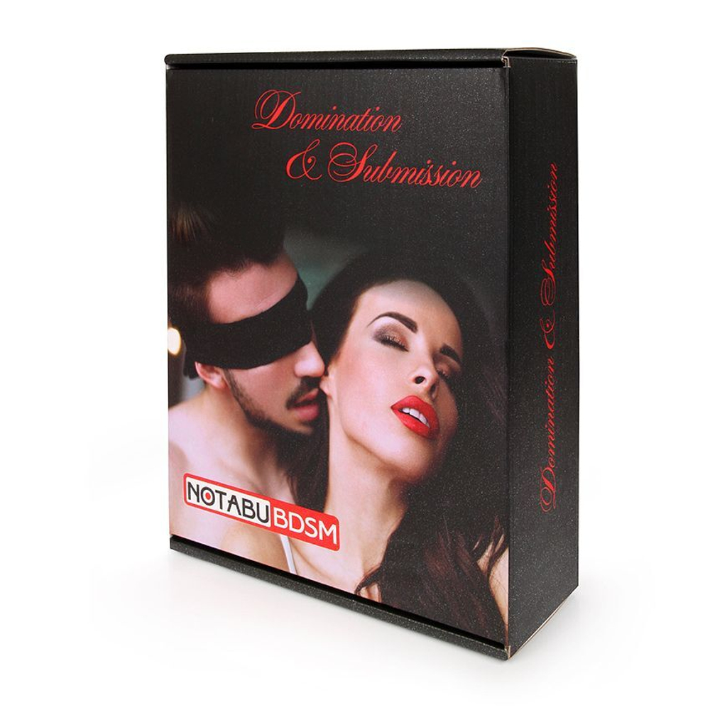 Чёрно-серебристый набор БДСМ (Цвет: черный с серебристым)