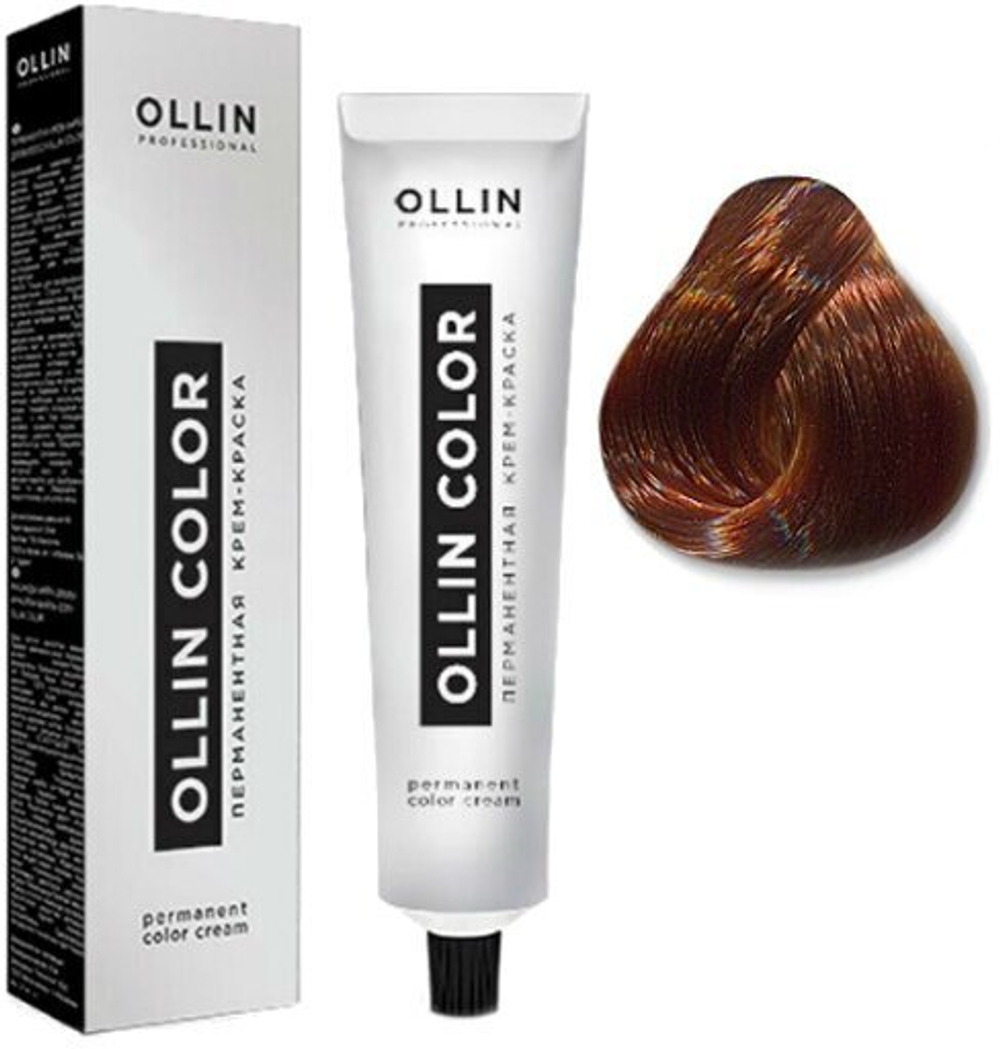 OLLIN COLOR 7/43 русый медно-золотистый 60мл Перманентная крем-краска для волос