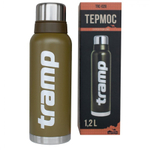 Термос TRAMP Expedition line 1.2 л, артикул TRC-028, цвет Оливовый