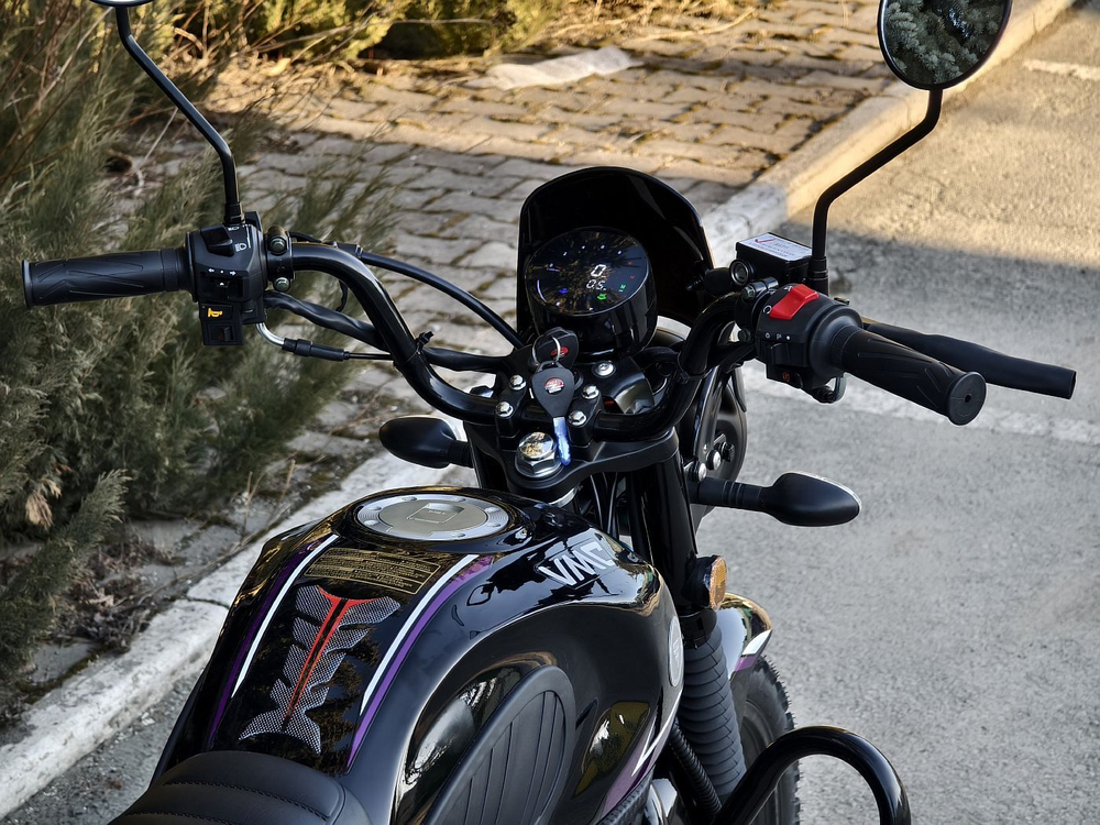 Мопед VMC NOVA CM48Q(110cc) R1100 черный-фиолетовый