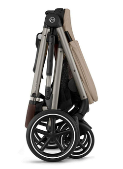 Прогулочная коляска Cybex Gazelle S TPE Almond Beige с корзиной и дождевиком