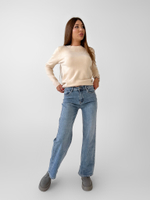 Джинсы LTBI 9288 однотонные прямые со стрейчем