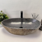 Раковина из речного камня RS-63610 (70*38*15) 0124