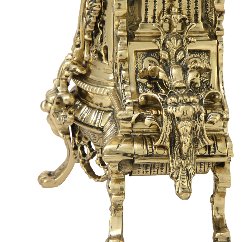 Bello De Bronze Каминные часы с канделябрами "Пинья"