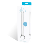 Стеклянный жезл с шаром Straight Glass Dildo - 17,8 см. (Цвет: прозрачный)