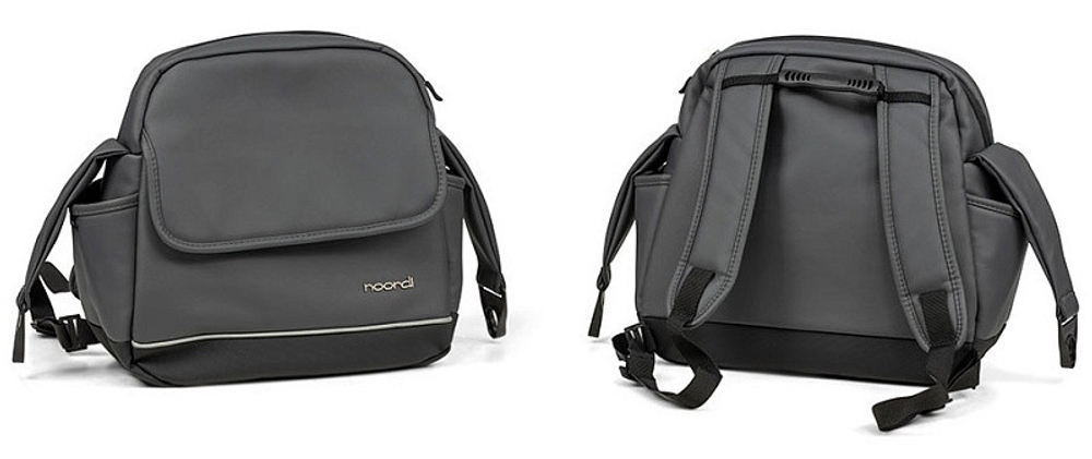 Детская коляска Noordi Fjordi Leather 2022 2 в 1 1132819/1302819 Shadow Grey