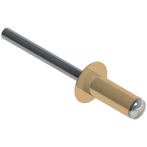 Заклепка вытяжная Al/St 4,8х6 RAL1014 (500/10000 шт./кор.)