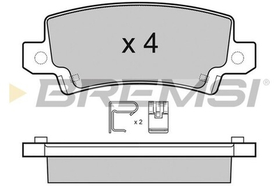 BREMSI - BP3070-BMS - Brake Pad Set, disc brake