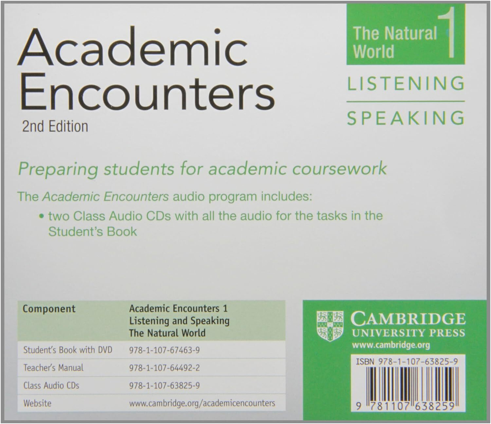 Academic Encounters Level 1 Class Audio CDs (2) Listening and Speaking 2nd Edition Диск! Аудирование к курсу