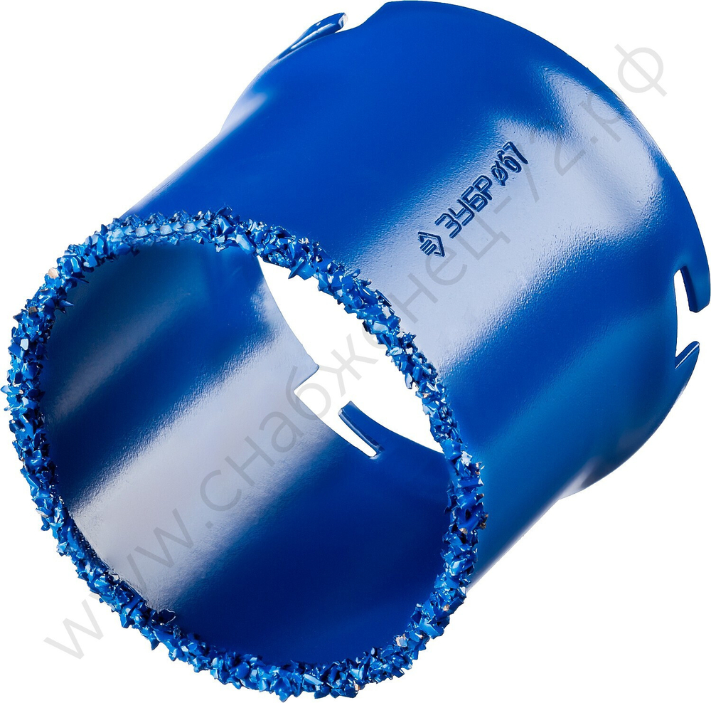 ЗУБР 67 мм, L 55 мм, карбид вольфрама, Коронка кольцевая, Профессионал (33350-67)