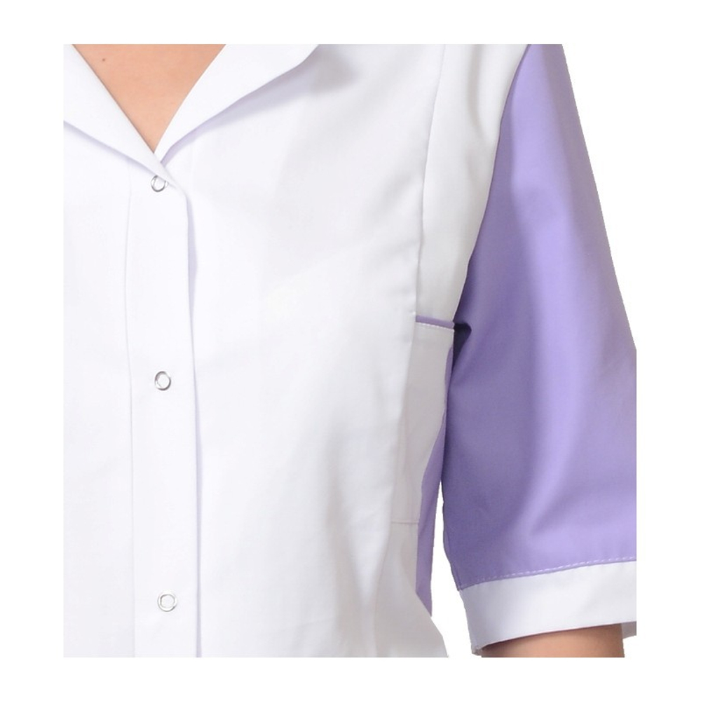 Костюм "ИОНА" женский: куртка, брюки, белый с сиреневым