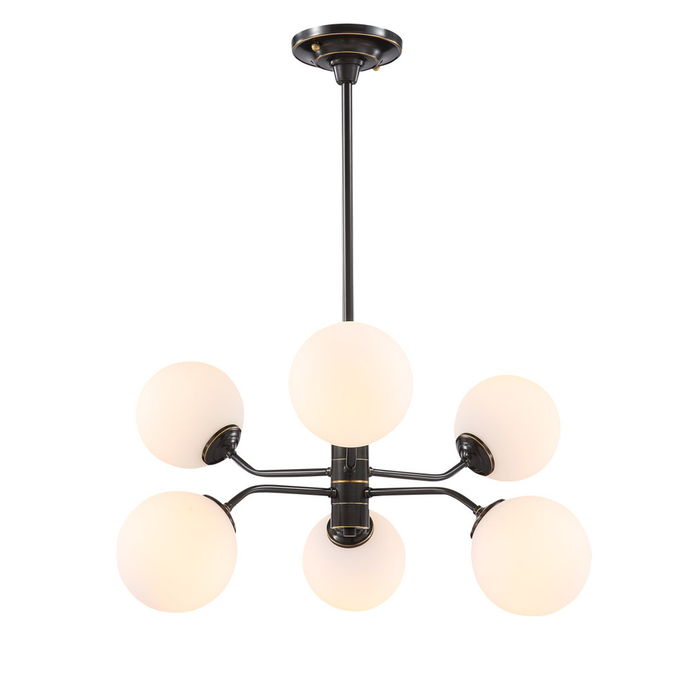 Люстра Cloyd TAOS-A C6 / Ø66 см - черный (арт.10167)