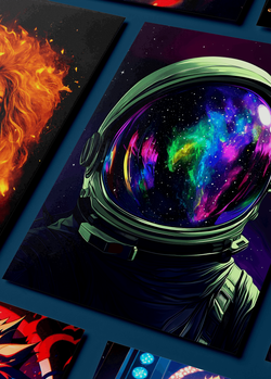 Картина на стену на металле от MetallSubArt "Космос"