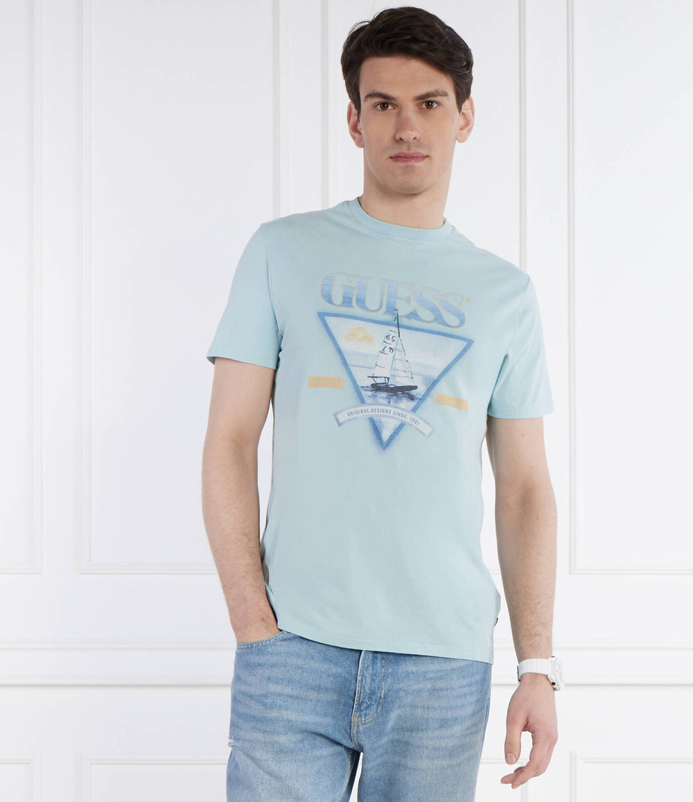 Футболка GUESS - бирюзовый(M4GI40 K9RM1)