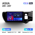 Teyes CC2 Plus 9" для Toyota Aqua 2011-2017 (прав)