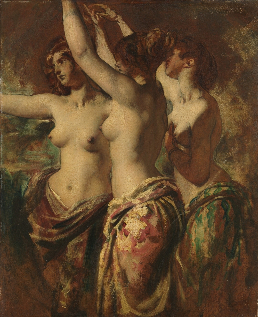 Уильям Этти. Три грации (The Three Graces). 57.2 x 47.6. Нью-Йорк, музей Метрополитен.