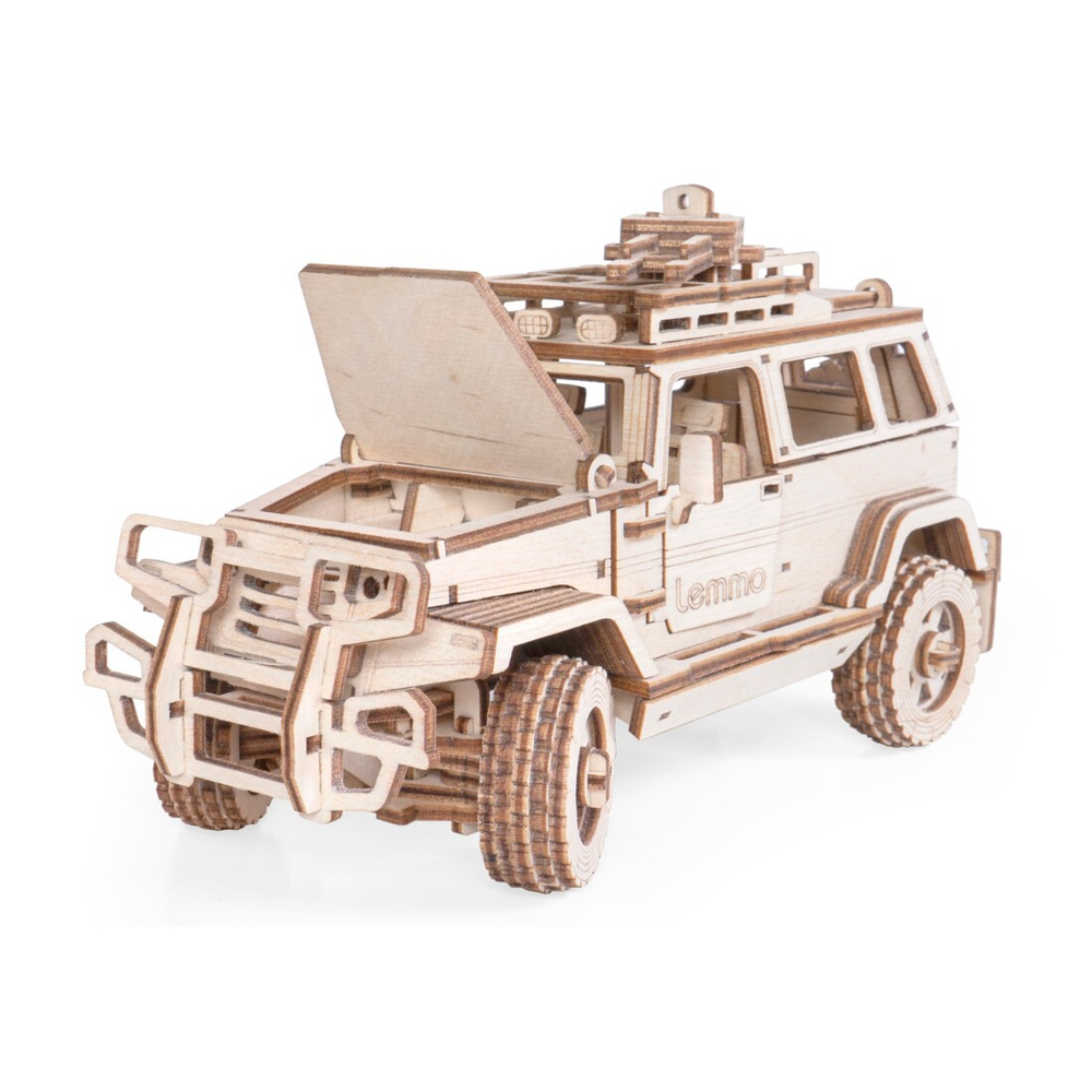 Деревянный конструктор Внедорожник БУЛАТ (Lemmo)