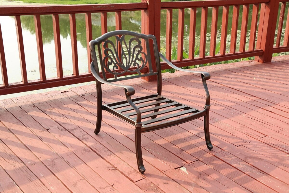 Комплект мебели Madrid 2/1 из литого алюминия, античная бронза