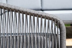 "Канны" модульная угловая лаунж-зона из роупа (веревки), цвет темно-серый