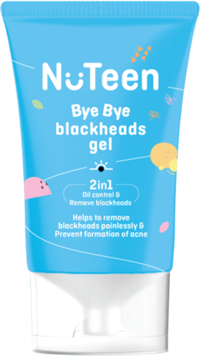 Nu Teen BYE BYE BLACKHEADS  Отшелушивающий гель для умывания от черных точек с салициловой кислотой, 30 мл