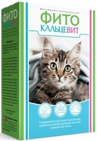 Фитокальцевит для кошек, витаминно-минеральный функциональный корм, 250 г