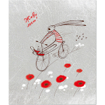 НОВИНКА! Тетрадь общая 48 листов на скрепке "Парад зайцев"