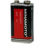 Батарейка солевая Minamoto 6F22, тип Крона (спайка, 1 шт)