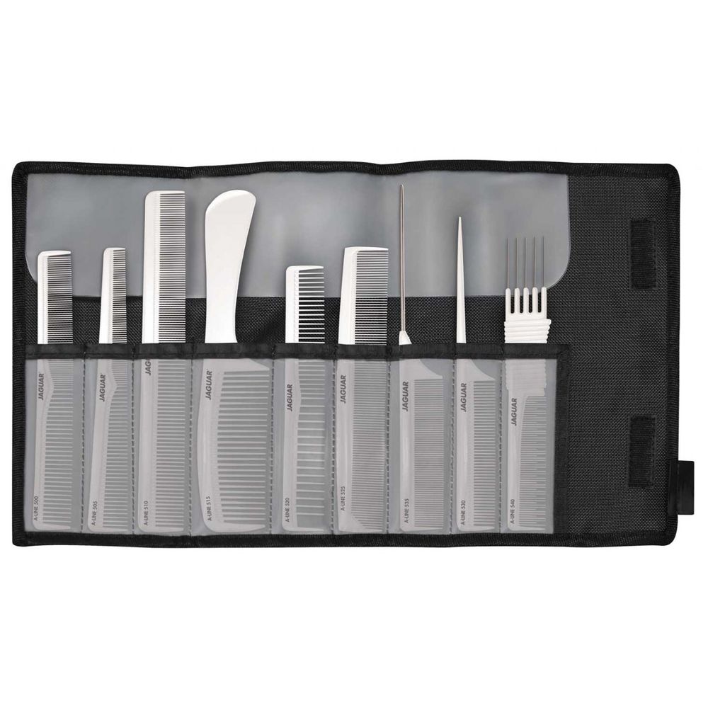 Набор расчесок Jaguar A-Line Ionic (9 шт, ионные, белые)