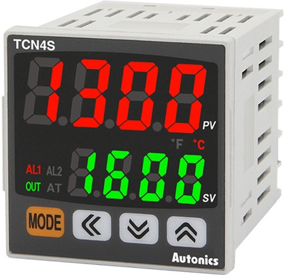 TCN4S-22R, Температурный контроллер, 48х48, реле+ТТР, сигн.х2,24-48В/24В~, артикул A1500001040R