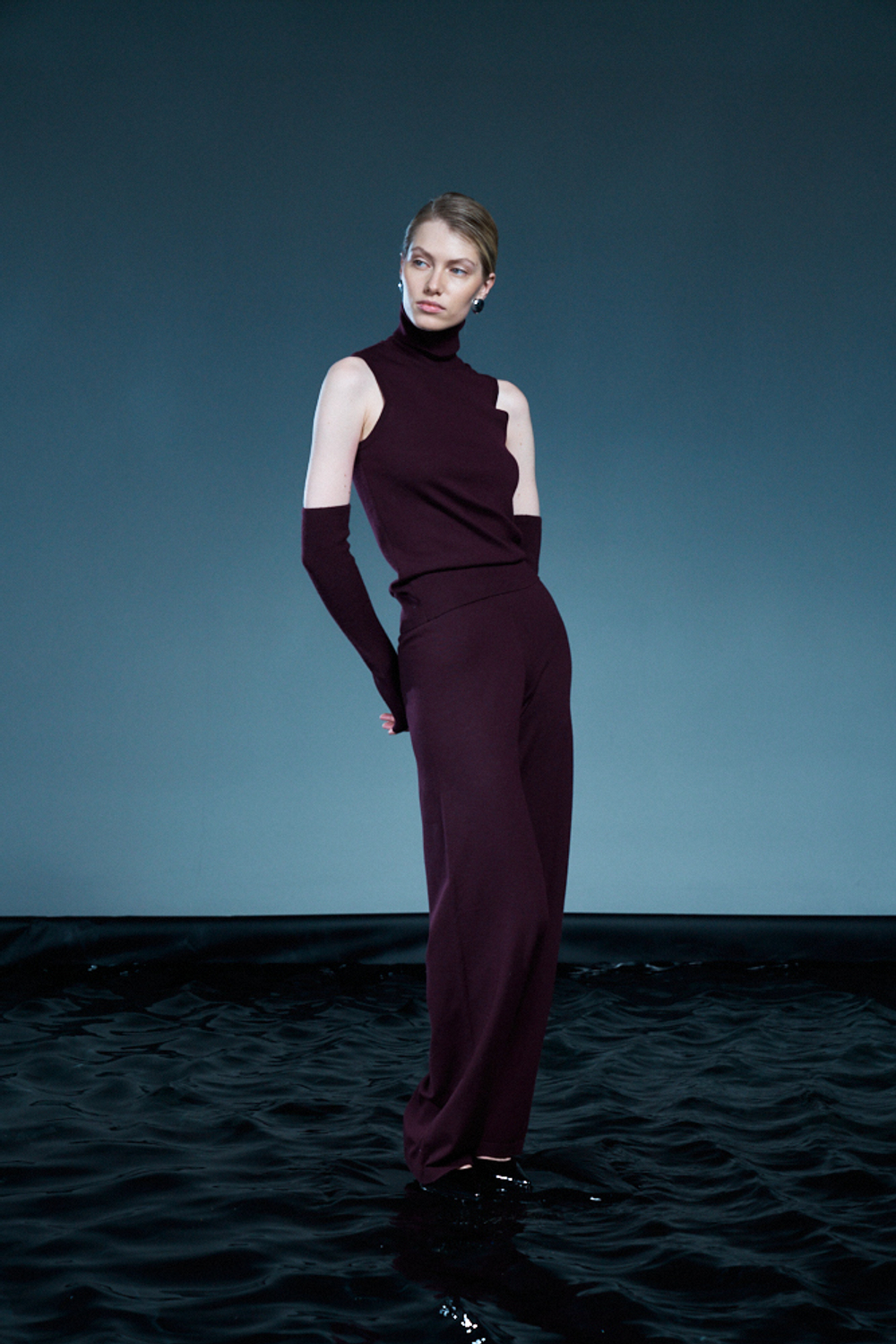 Костюм с брюками трикотажный