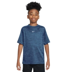 Детская теннисная футболка Nike Boys Multi Dri-FIT Short-Sleeve - midnight navy/football blue/white